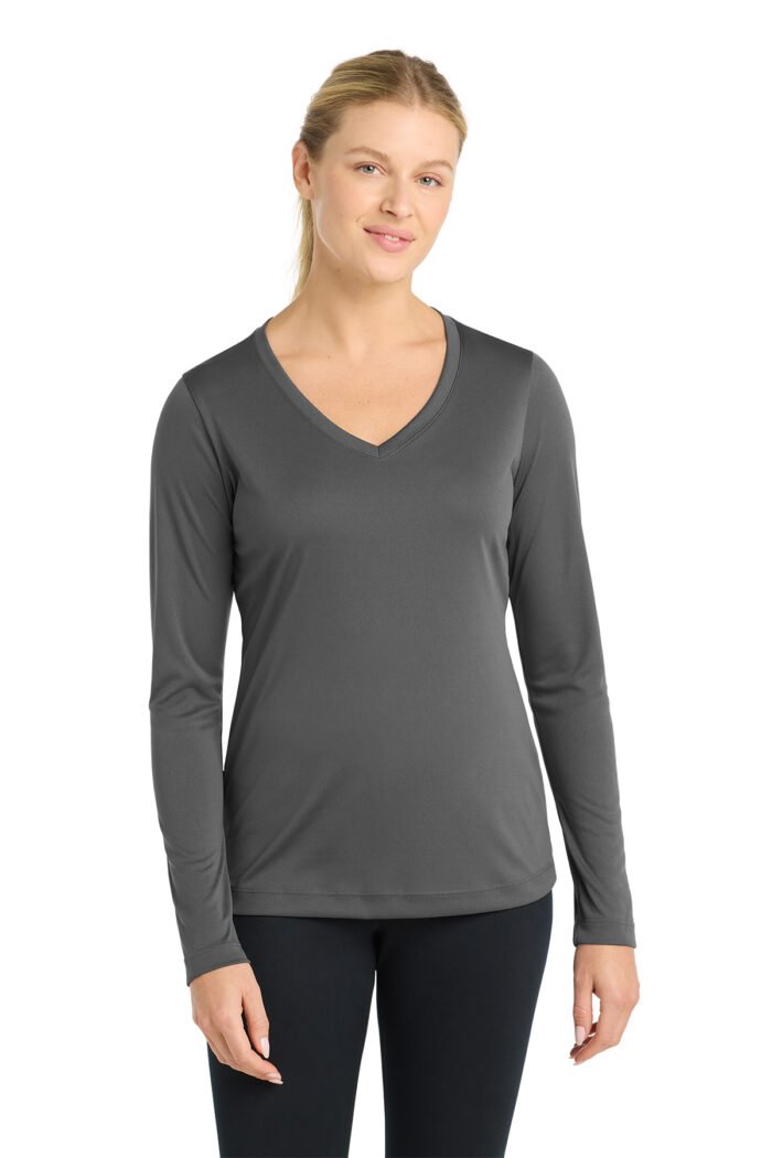 Sport-Tek® Women's Long Sleeve PosiCharge® Competitor™ V-Neck Tee - Image 11