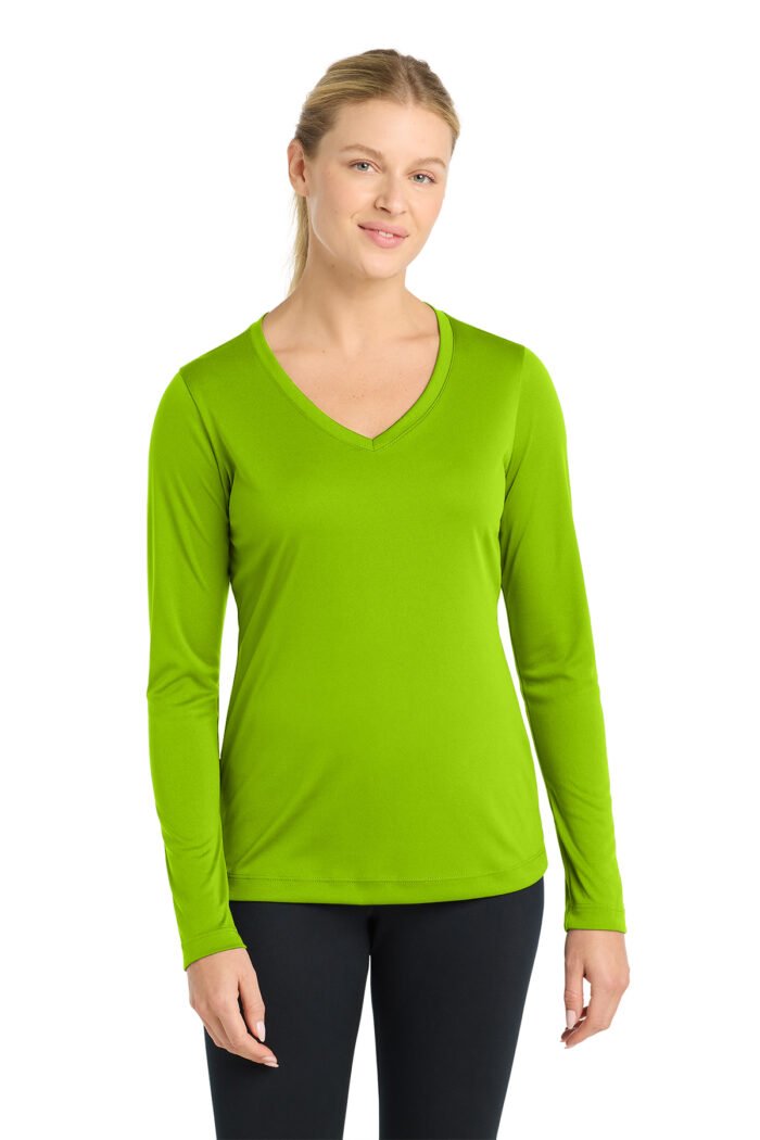 Sport-Tek® Women's Long Sleeve PosiCharge® Competitor™ V-Neck Tee - Image 10