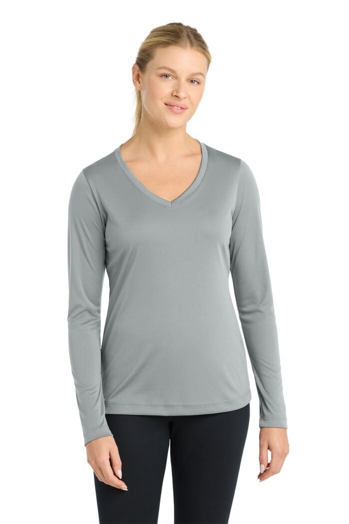 Sport-Tek® Women's Long Sleeve PosiCharge® Competitor™ V-Neck Tee - Image 7
