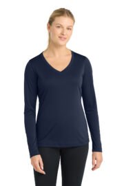 Sport-Tek® Women's Long Sleeve PosiCharge® Competitor™ V-Neck Tee - Image 6