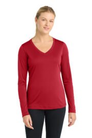 Sport-Tek® Women's Long Sleeve PosiCharge® Competitor™ V-Neck Tee - Image 5