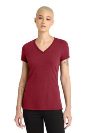 District® Women’s Perfect Blend® CVC V-Neck Tee - Image 4