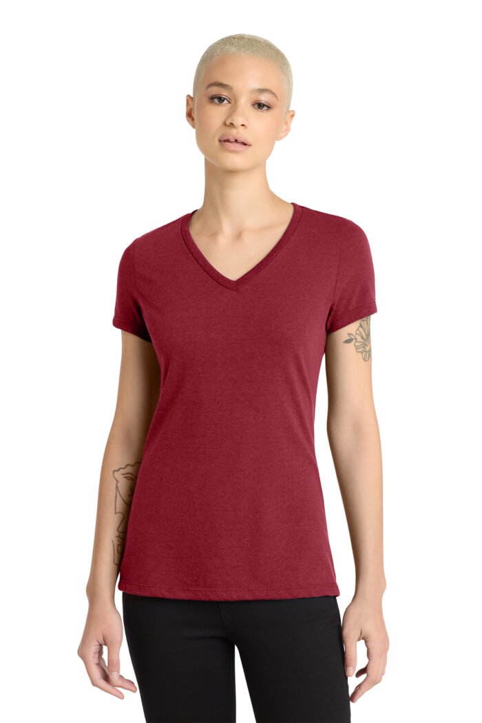 District® Women’s Perfect Blend® CVC V-Neck Tee - Image 4